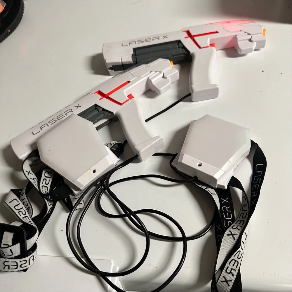 White Laser X Laser Tag Set